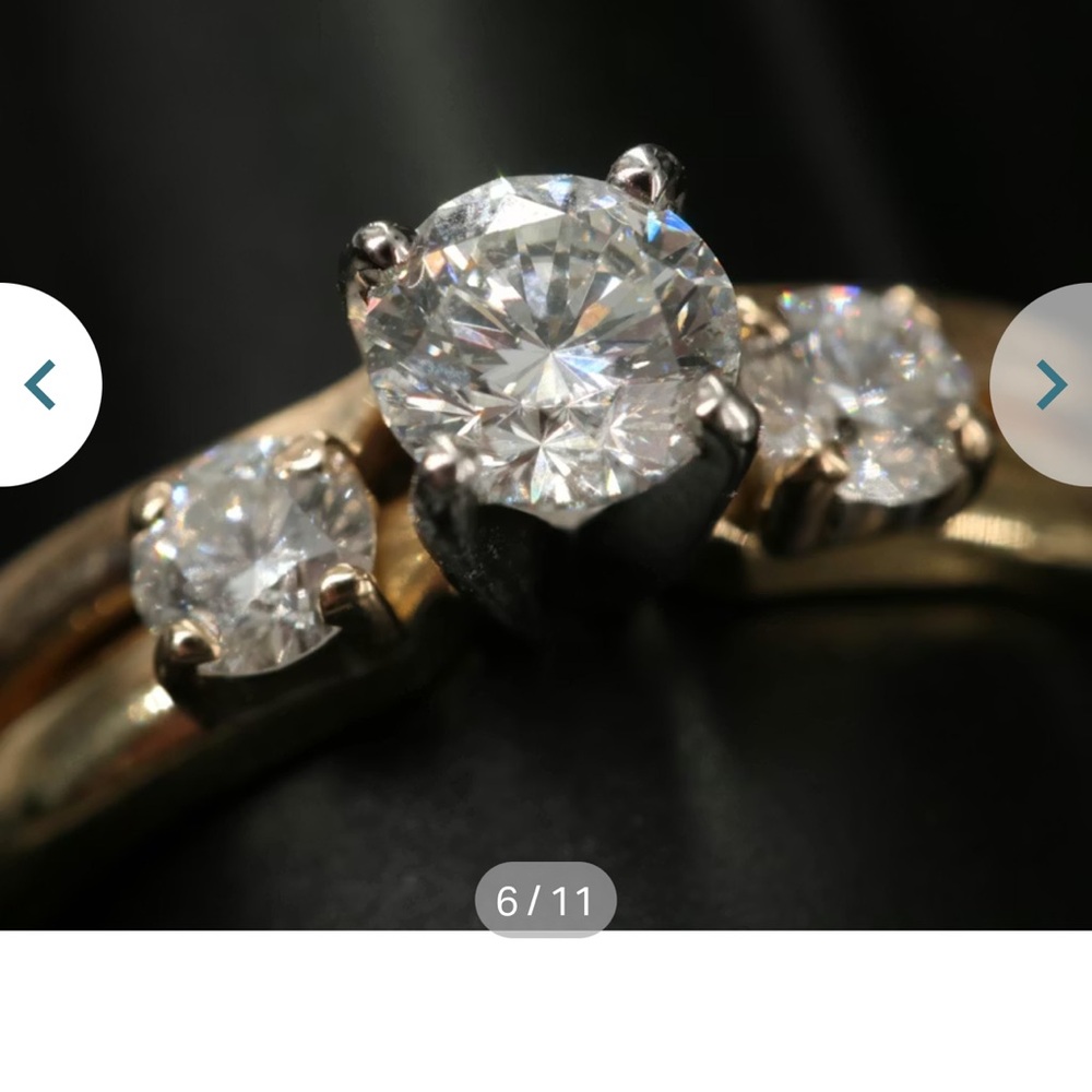 Elegant Gold 18k and 14k Women's Ring 
The Leo Diamond 3/4 carat